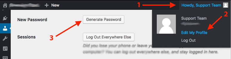 generate password for wordpress